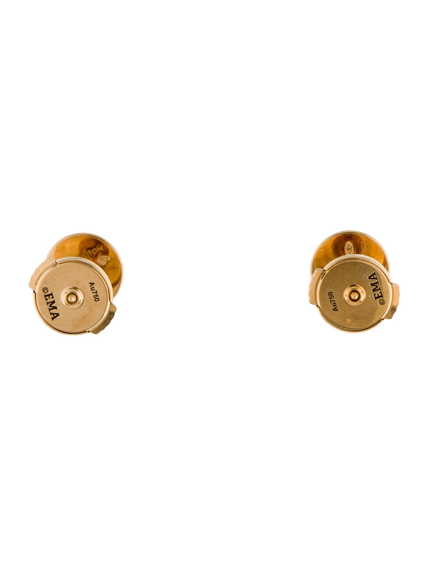 Louis Vuitton 18K Clous Stud Earrings